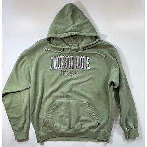 Ragwear Jackson Hole Hoodie Mens Medium Green Pullover Sweatshirt Fleece